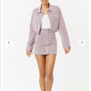 Striped denim jacket ✨